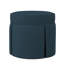 Bella Round Boucle and Velvet Ottoman-70401814