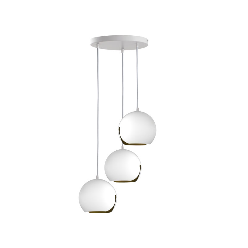 Khari 3 - Light White Cluster Pendant, White