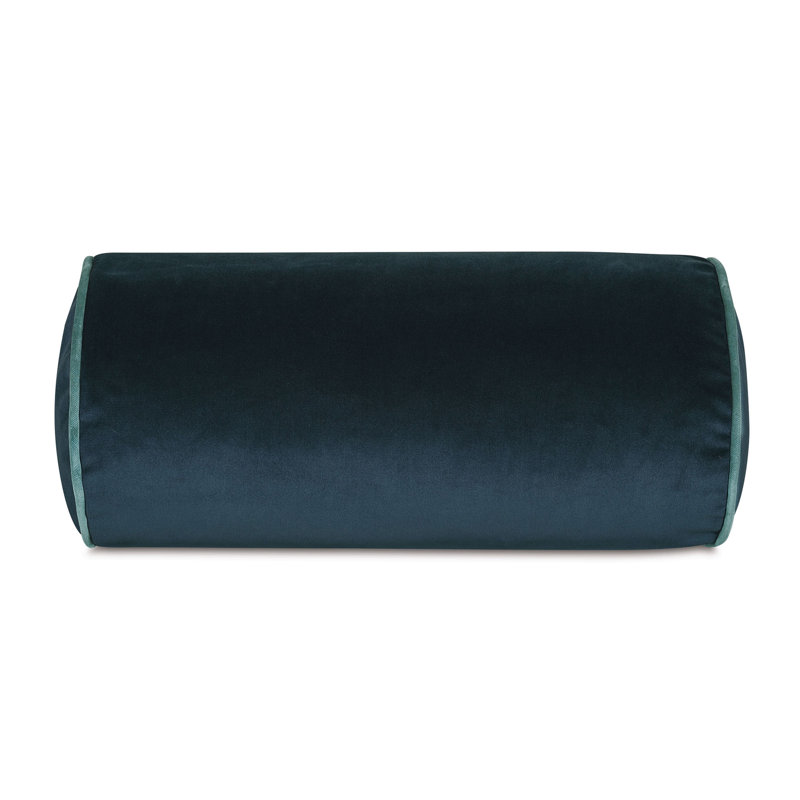 Studio 773 Lifestyle Velvet Bolster Decorative Pillow Cover & Insert, Pacific