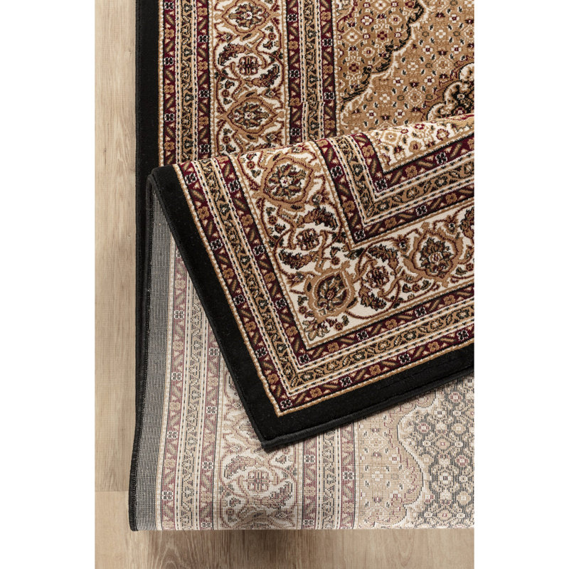 Tapis noir Manchester - miniature mais audacieux, Rectangulaire 2 pi x 3 pi