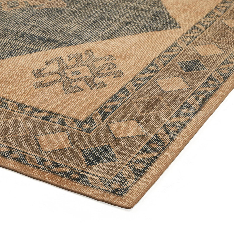 Cesia Hand Knotted Oriental Area Rug, Rectangle 8' x 10'