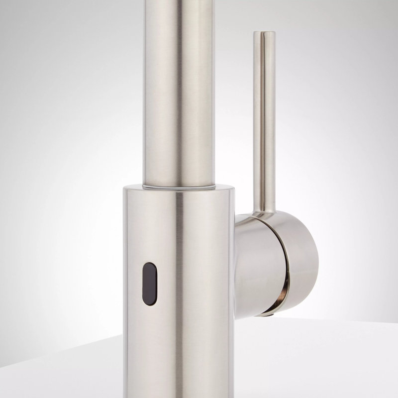 Ridgeway Single Hole Pull Down Touchless Kitchen Faucet with Deck Plate, Stainless Steel