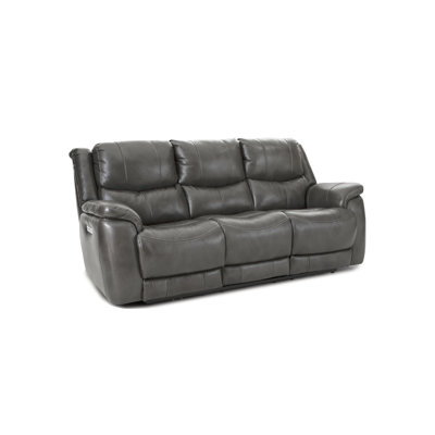 Maximiana 89'' Genuine Leather Pillow Top Arms Reclining CAL117 Compliant Sofa -  Hokku Designs, 192934598ECB4774B9FB2B19DD9B0AC3