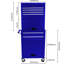 6 contenants amovibles en métal - avec serrure et roues, thermolaqués, bleu pour armoire à outils pour atelier avec panneau suspendu-1120738884