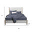  Structure de lit pour grand lit en bois doré et blanc Avery - grand, blanc et or