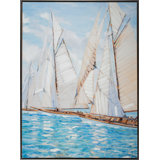 Regatta Print by Lawrence Behunek