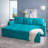 Gadalia Modern L-Shaped Sectional Sleeper Sofa with Storage Chaise, Pull-Out Bed Design – Reversible Velvet Couch for Small Spaces-20531764
