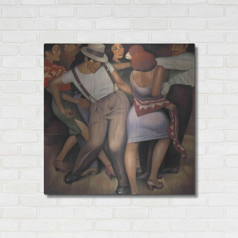 «Latino Jazz» par Gary Kelley - impression sans cadre sur métal, H 36 po x l 36 po x P 0,13 po
