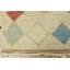 Tapis ivoire en laine noué à la main de conception unique 11 pi 11 po x 15 pi