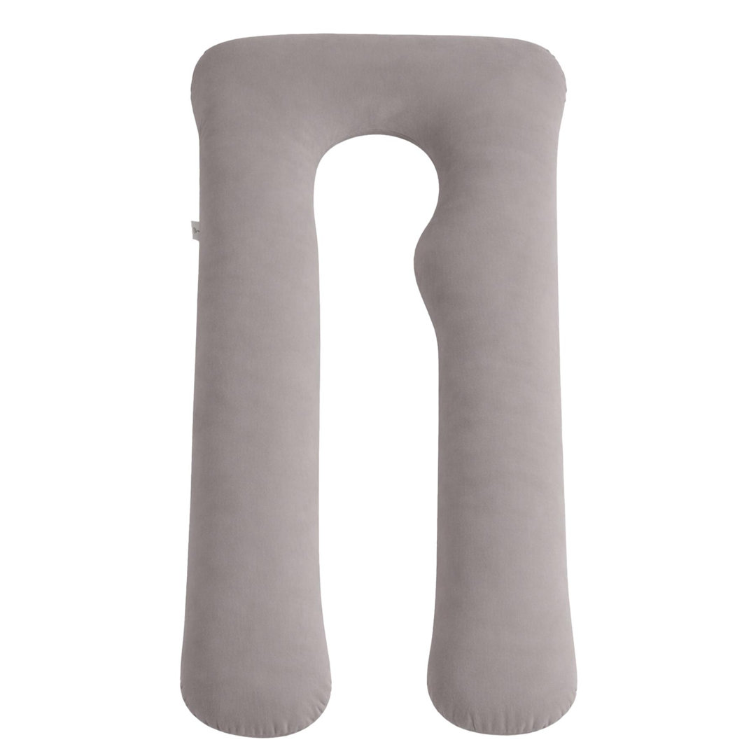 Nicola Spring Women's Grey 52 Inch Pregnancy Pillow With Storage Bag In - Image 5
