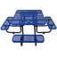 Square outdoor steel picnic table-397277264