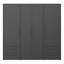 Minija 4 Door Manufactured Wood Wardrobe-1676986477