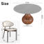 Ensemble repas 5 pièces Otelia + grandes chaises blanches pour 4/6/8/10-2272898-2272897-2272896