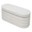 Banc de rangement rembourré en polyester Neroli