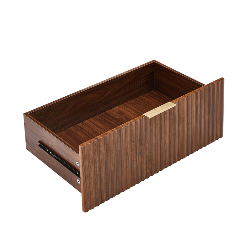 Commode moderne à motif ondulé