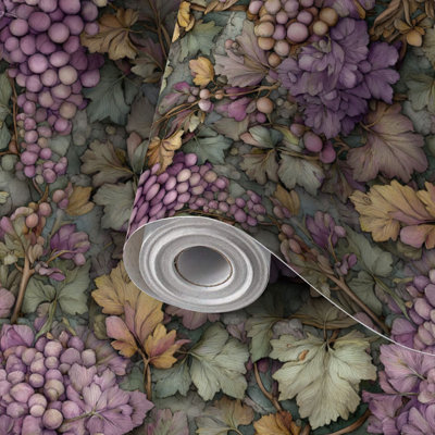 Papier de contact à peler et coller avec feuilles de fleurs botaniques fantaisistes auto-adhésives et amovibles 24 po x 118 po (60 x 300 cm)