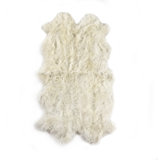 Lalo Sheepskin Area Rug in Cream