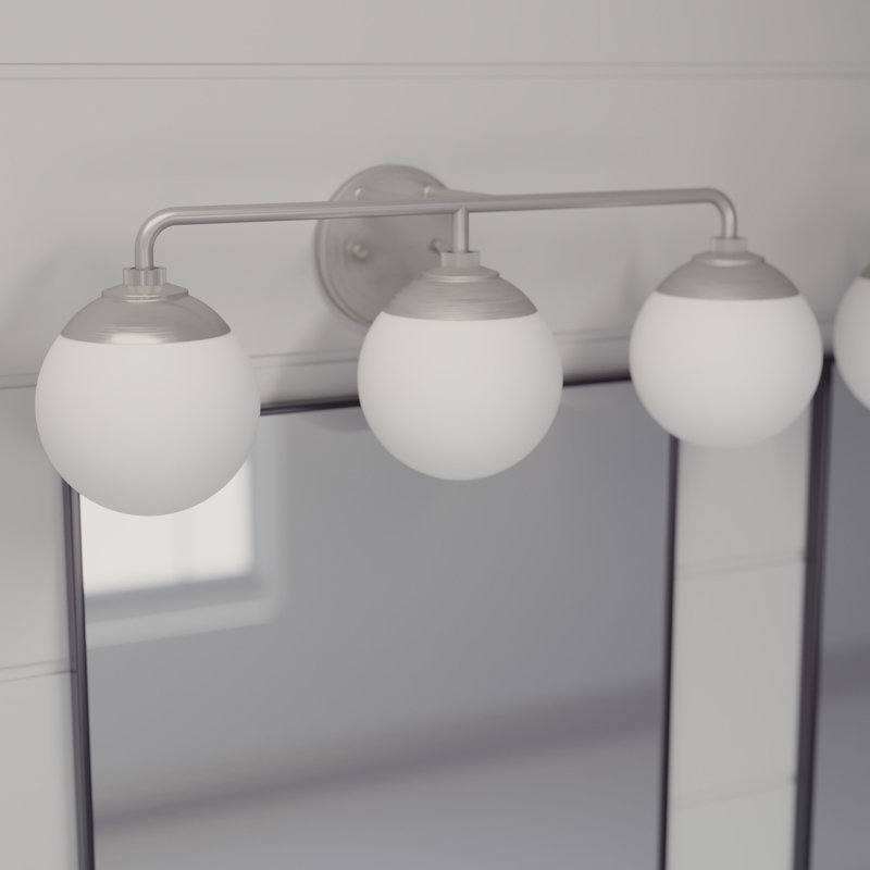 Hepburn Mid-Century Brushed Nickel 3-Light Vanity Sconce