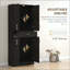 Armoire de cuisine avec tiroir et tablette réglable, armoire de rangement haute autoportante avec 2 armoires à double porte