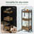 Bathroom Floor Shelf Storage Cart with 3 Tiers Stand Open Rack for Toilet,Bathroom,Kitchen,Washroom-1162058026