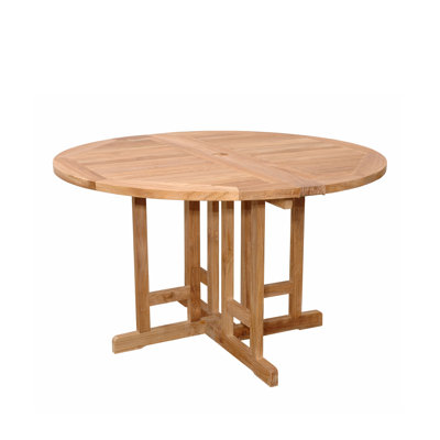 Bahama Outdoor Round Teak Dining Table