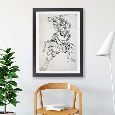 Sketch Of A Warrior by Katsushika Hokusai - Single Picture Frame Print