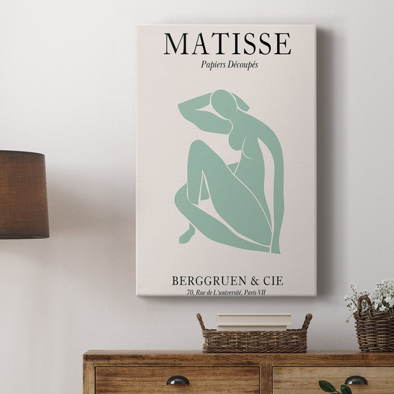 Matisse DII, reproduction d'art encadrée Cavas, H 18 po x l 12 po