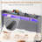 Corduroy Upholstered Wingback Queen Size Platform Bed Frame, Charging Station, LED Lights-2005853170-2005853168