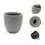 Pot à fleurs rond gris clair 9,9 po Acushnet-1333807586-1333807581