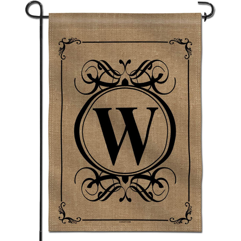 Drapeau de jardin en polyester 18 po x 12 po Johnica Classic, W