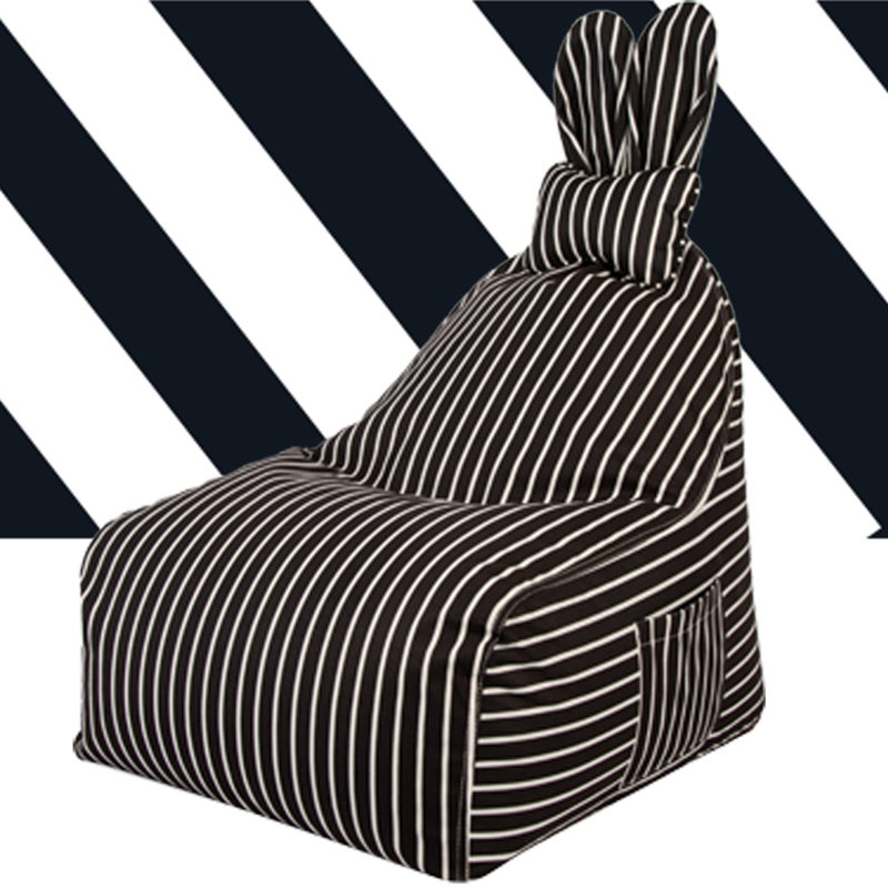 Canapé simple et mignon, H 33,46 po x l 23,62 po x P 27,55 po, Mélange de lin noir
