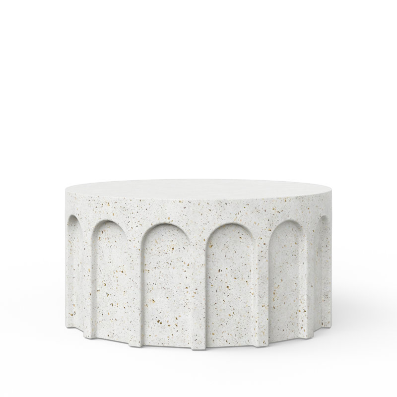 Vicky Round Coffee Table, Ivory
