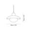 Luminaire suspendu moderne en bois de noyer et de pierre naturelle avec globe en acrylique opale Everdream Craft, 10 po de diamètre