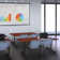 Kobe T-Base Training Seminar Table, 2 Zeng Stack Chairs
