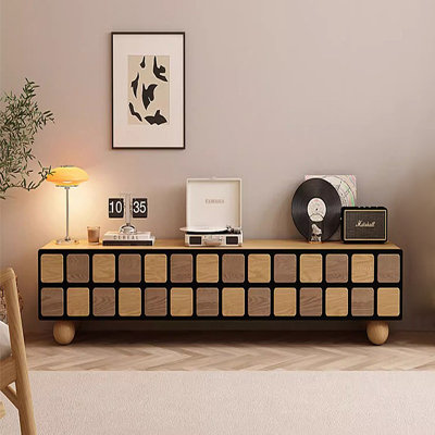 Meuble télé moderne et simple en bois massif