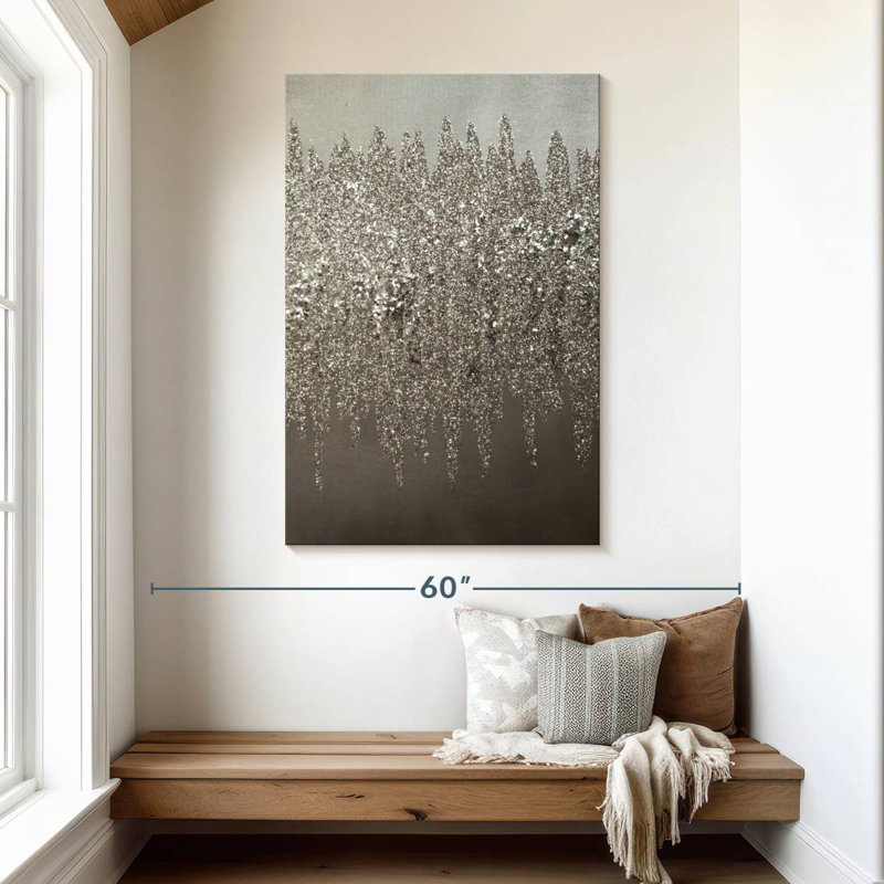 Avery Silver Shimmer, 48" H x 32" W