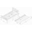 Lit simple avec lit gigogne, cadre de lit plateforme avec tête et pied de lit, pour un petit espace de vie dans la chambre à coucher, aucun sommier nécessaire-1524255387