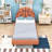 Twin Upholstered Platform Bed Frame with Headboard