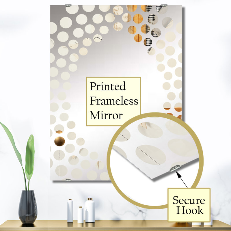 Miroir mural Sunset Collage VI - Abstract Collages MIR131724, 40 po x 30 po