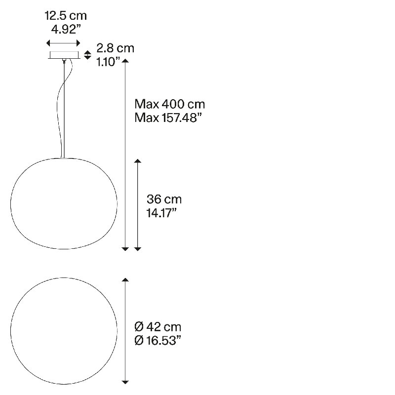 Lodes Volum 42 Suspension Lamp Line-V