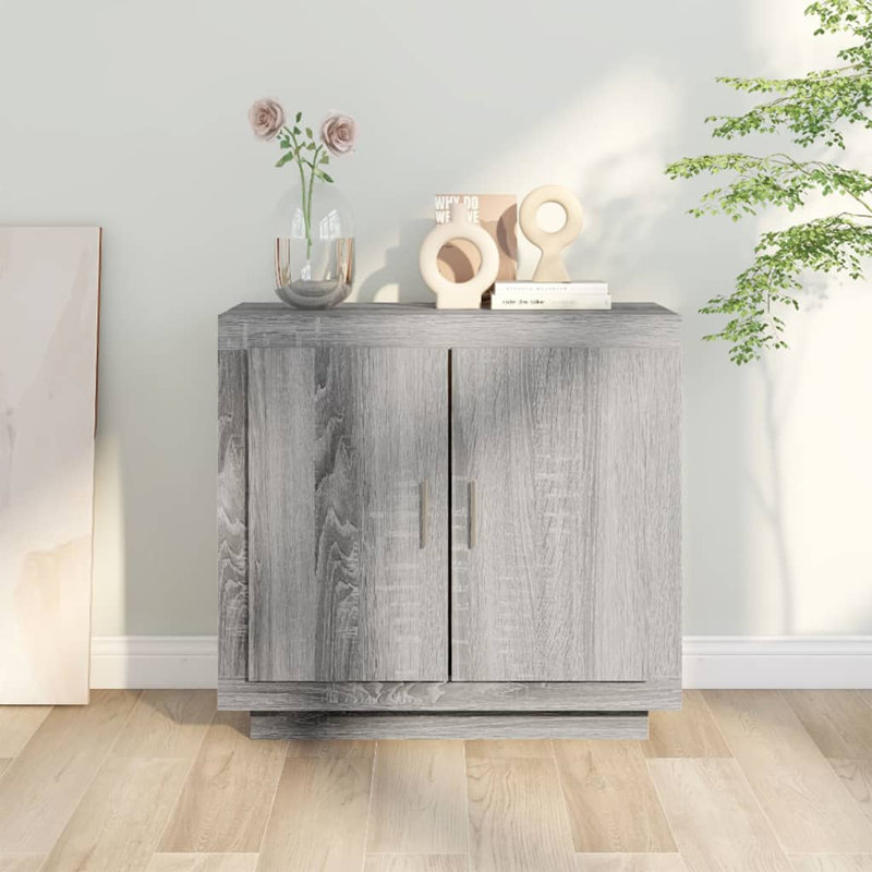 Jaylind Sideboard 80x40x75 cm Engineered Wood, Grey Sonoma