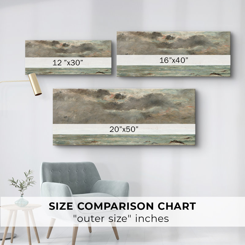 Nautical Series-CCCLXIV- Gallery Wrapped Canvas -Ready to Hang, 12" H x 30" W