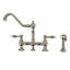 Hailey Vintage III Plus Bridge Faucet with Long Traditional Swivel Spout Lever Handles and Solid Side Spray-1484518393-1579783122