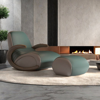 Chaise berçante décontractée avec repose-pieds Home Home