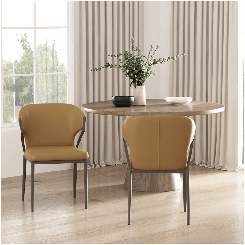 Chaise de salle à manger - ensemble de 2 chameaux