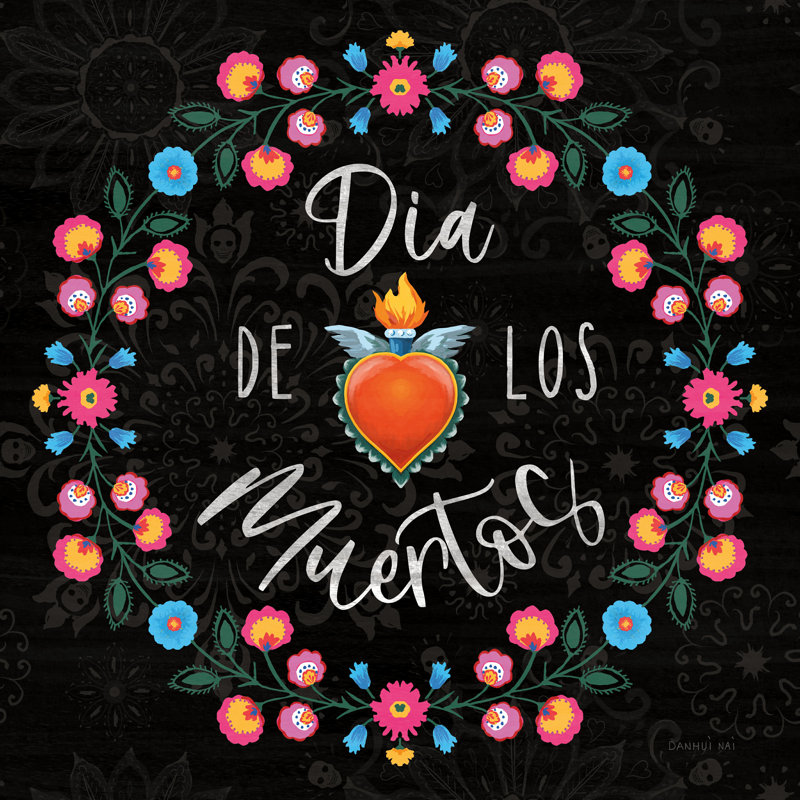 «Dia De Los Muertos III» par Danhui Nai, H 12 po x l 12 po