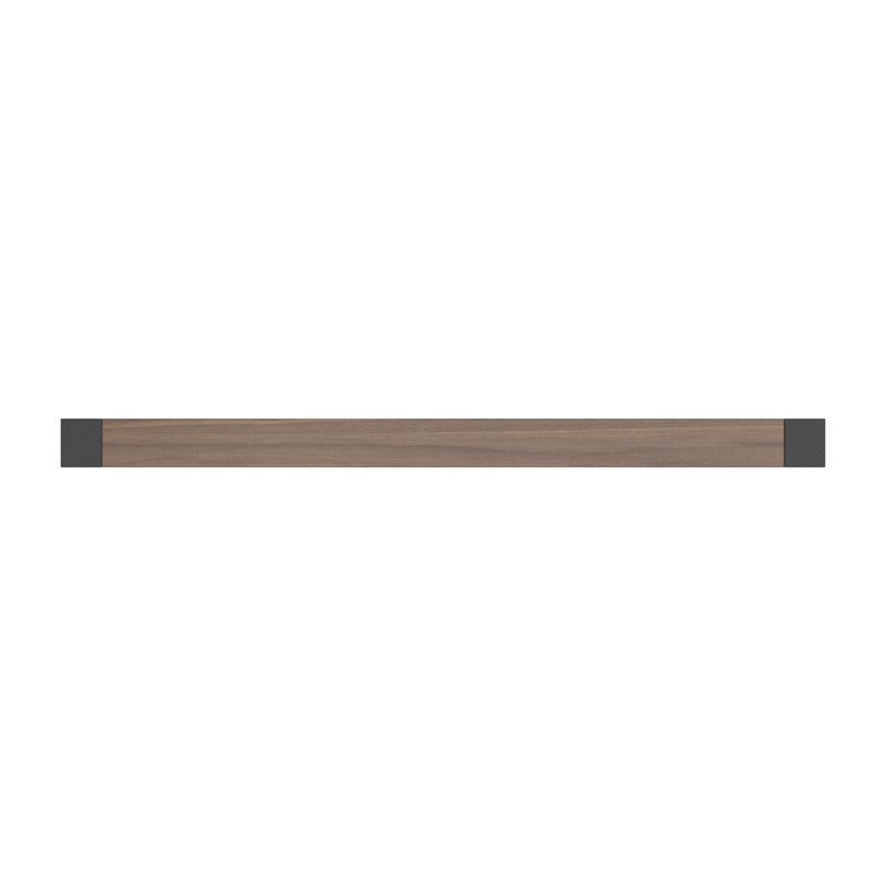 18 Inch Matte Black and Walnut Modern Bar Handle Pull