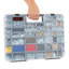Stalwart 55-Comparment Small Lockable, Portable Toolbox Box for Office Supplies and Craft Storage