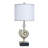 Poly Table Lamp - Samobor Silver - White Shade