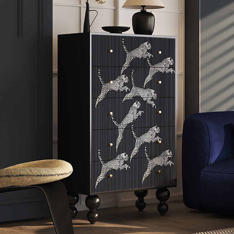 French creative living room decorative cabinet